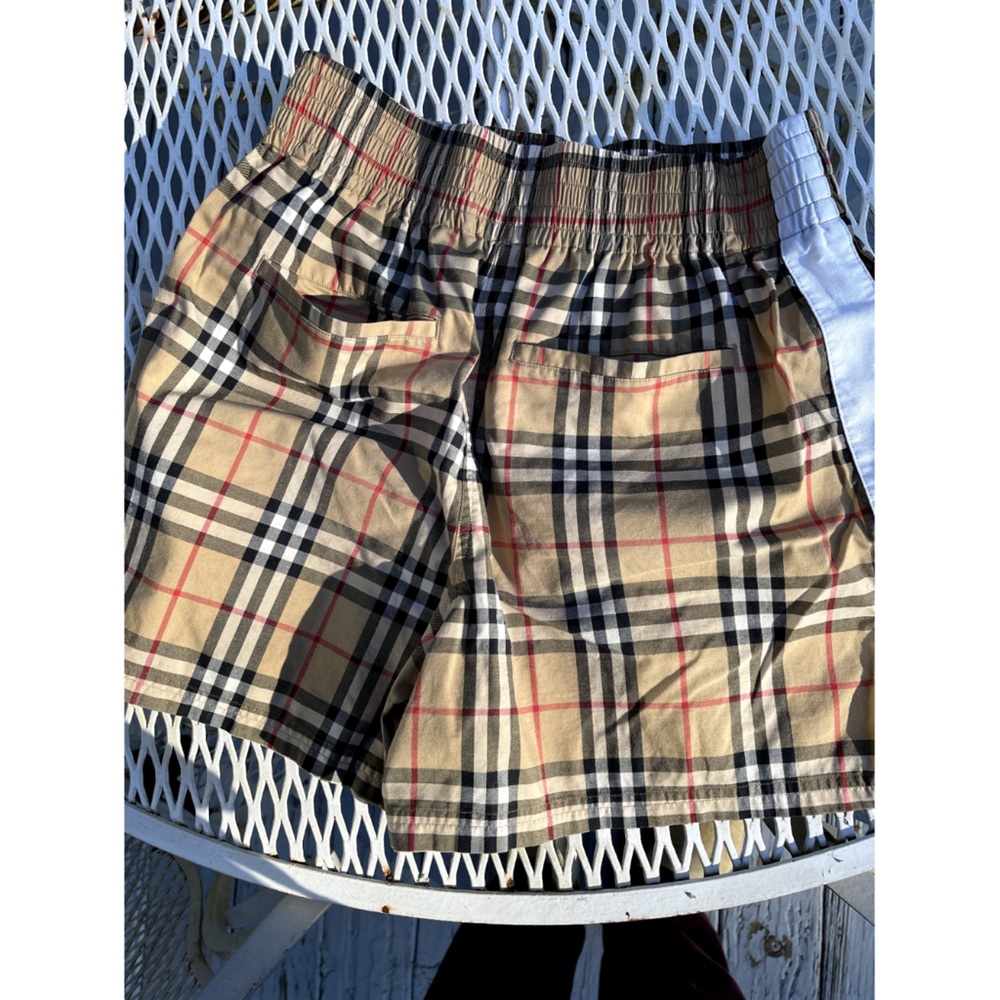 Burberry Audrey Shorts Nova Check Side Stripe Cotton US-6 S M - Picture 5 of 8